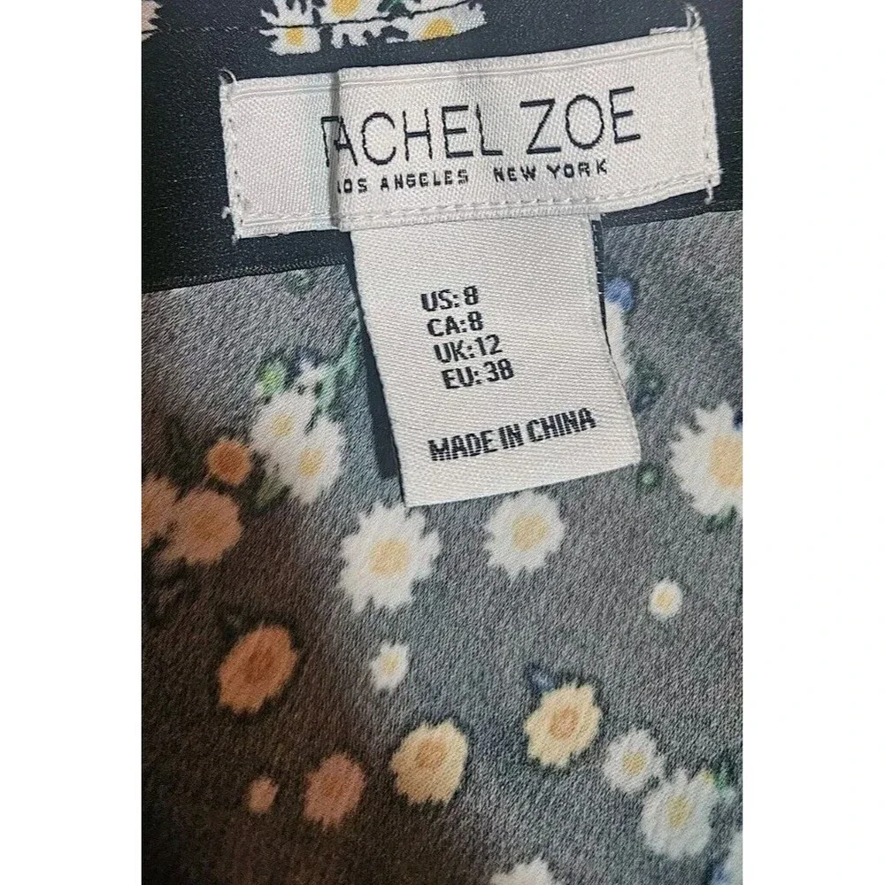 Rachel Zoe Womens Skirt Dark Daisy Floral Peasant Ditzy Size 8 Cottagecore